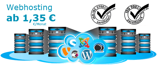 Webhosting ab 1,35 Euro