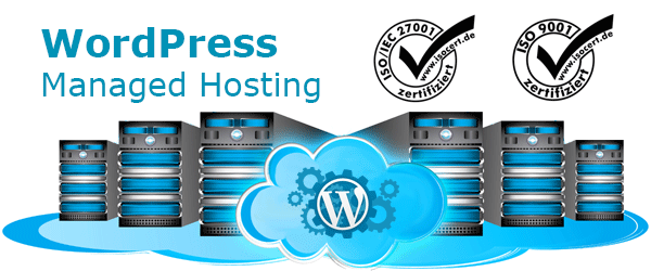 Abbildung eines Wordpress Hosting von VC Server Network OHG