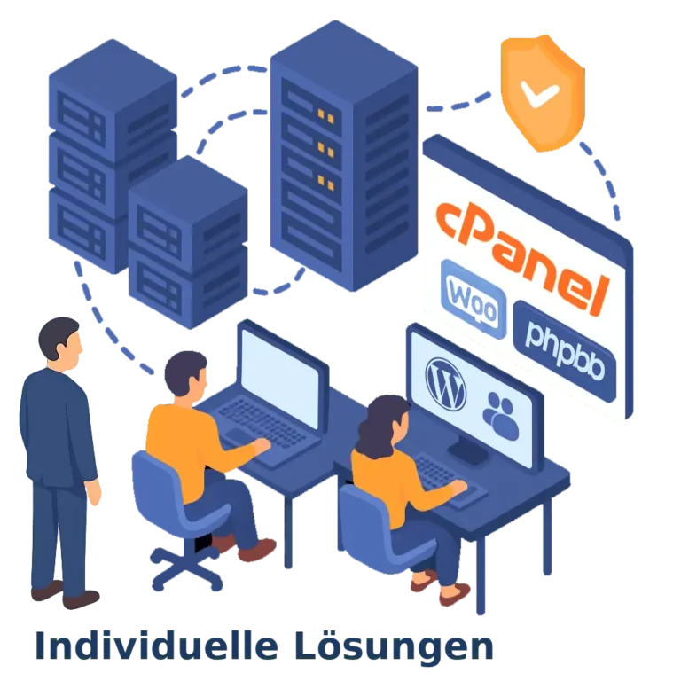 IT-Spezialisten entwickeln individuelle managed Serverlösungen für Unternehmen.